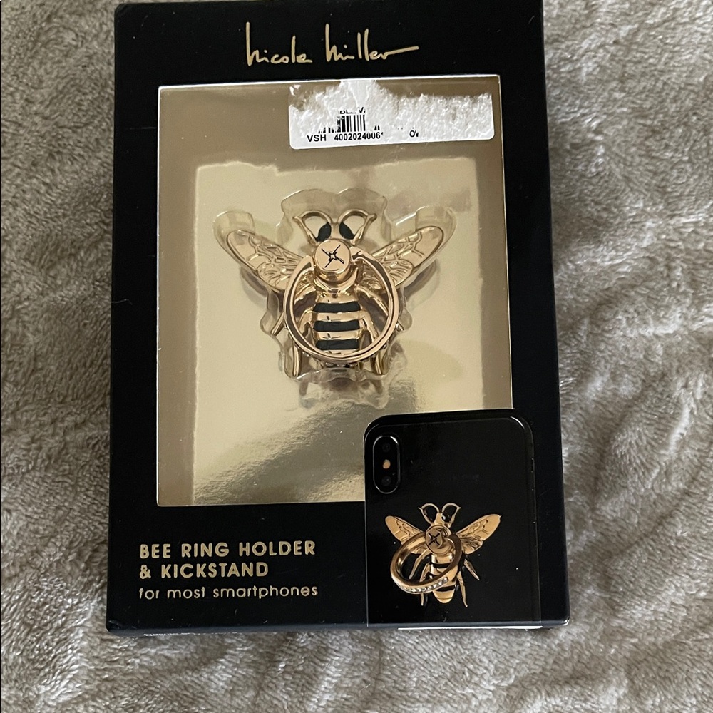 Nicole Miller Gold Bee Phone Accessory